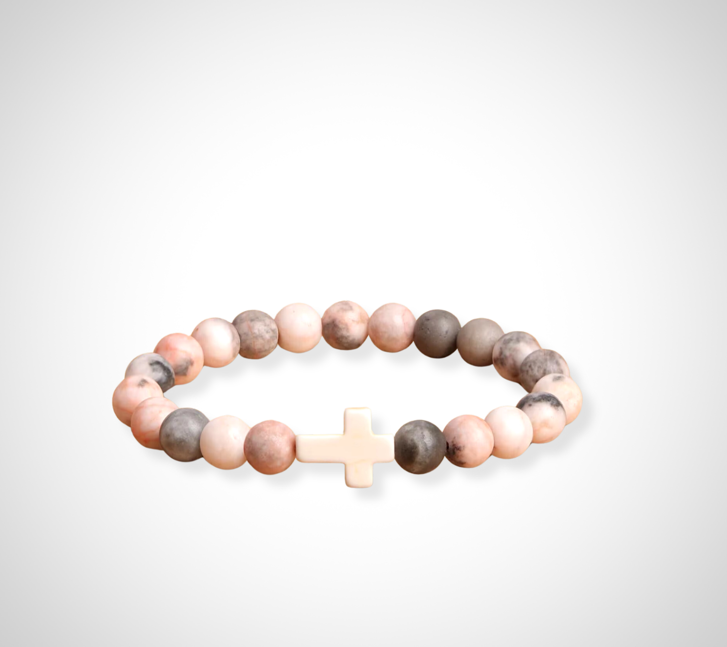 Earth Tones Cross Bracelet