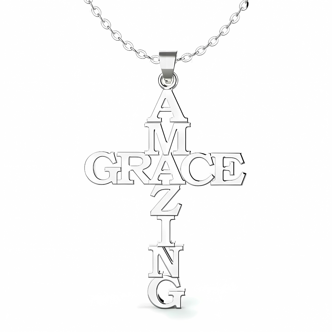 "Amazing Grace" Cross Necklace