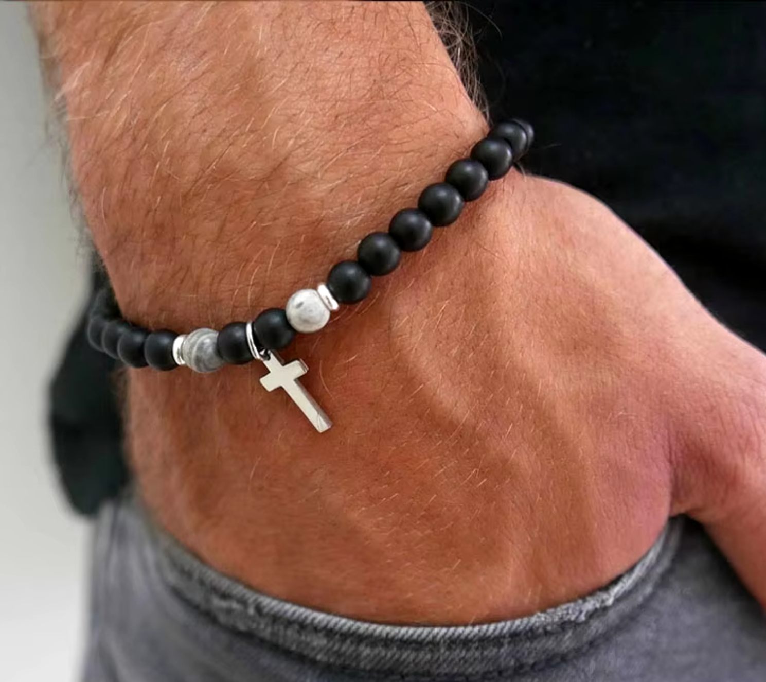 Beads Cross Bracelet