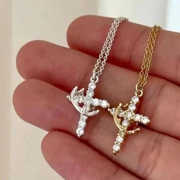Cross Crown Necklace